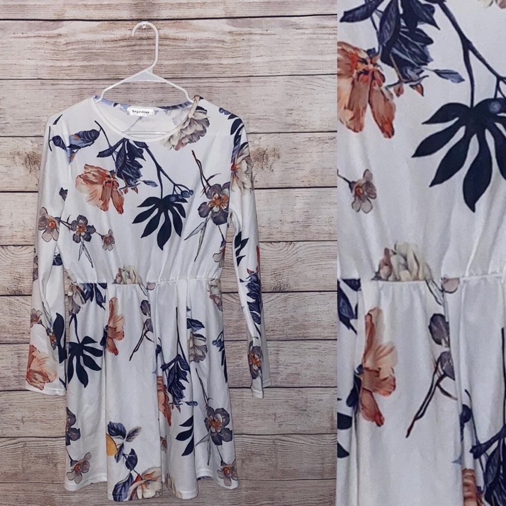 White Floral Dress